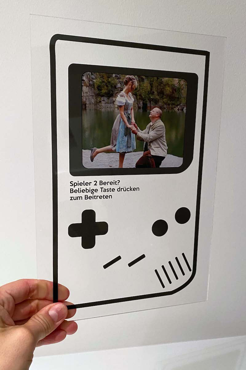 Personalisierte Glas Handheld Edition